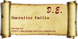 Danielisz Emília névjegykártya