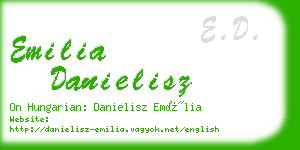 emilia danielisz business card